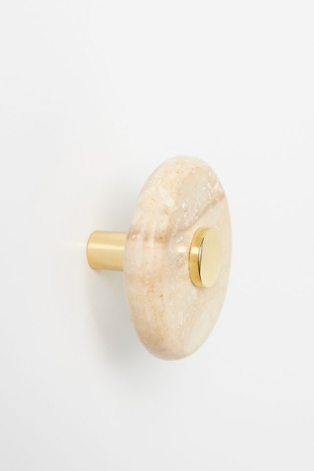 Brass & Marble Knob #2