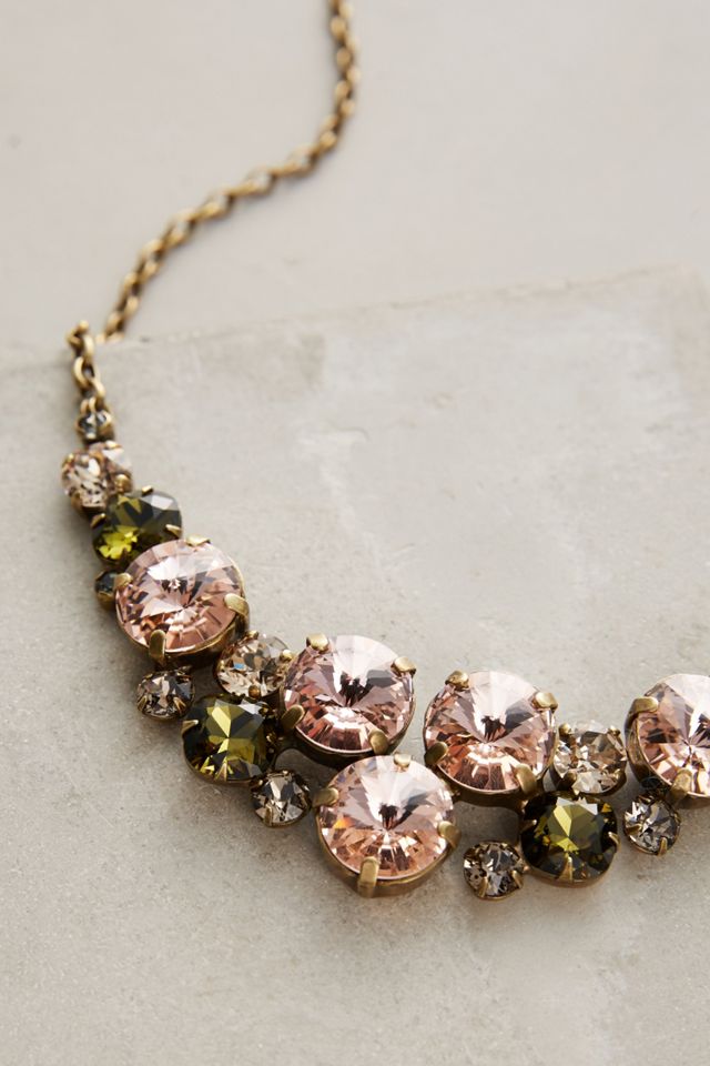 Crystal Rosette Necklace #1