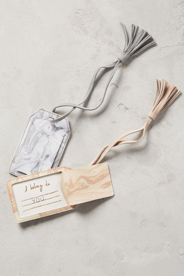 Marbled Luggage Tag #2