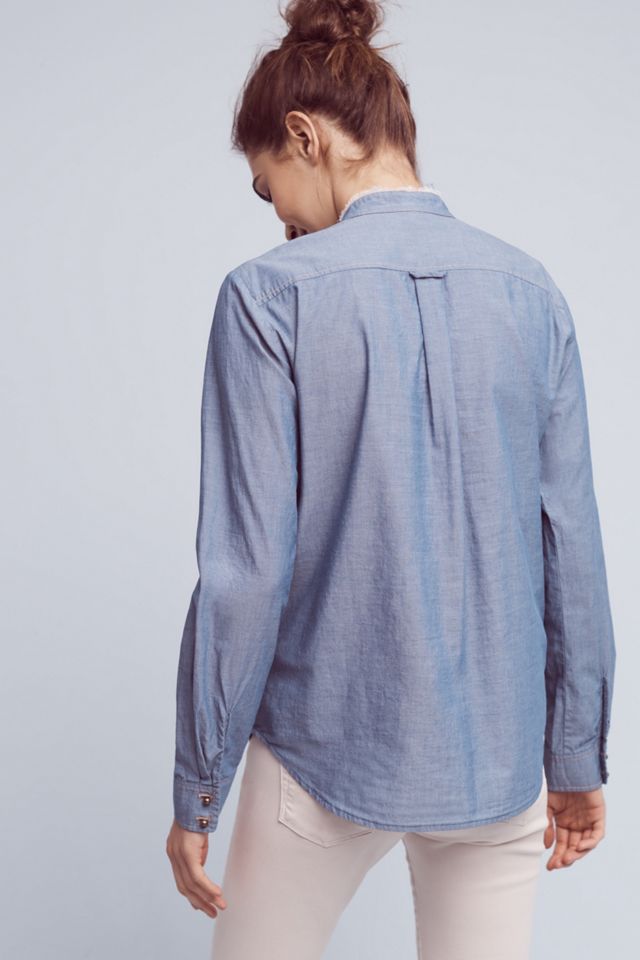 Embroidered Chambray Buttondown #2