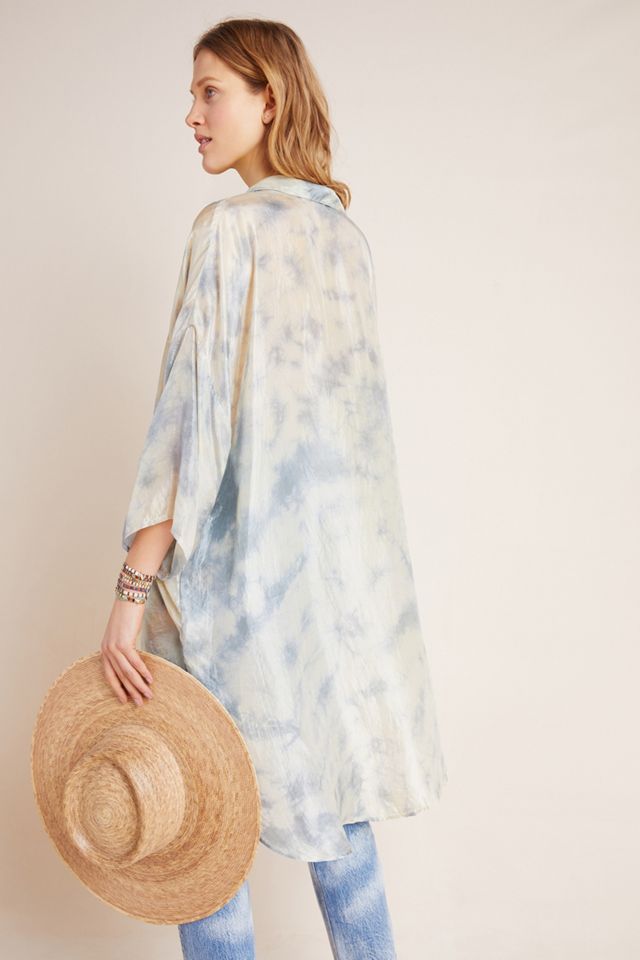 Sybille Tie-Dye Silk Buttondown #1