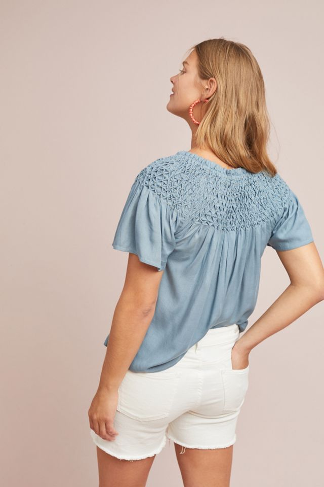 Corey Lynn Calter Smocked Blouse #1