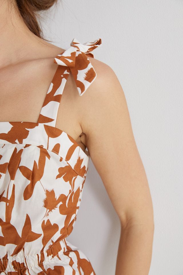 Corey Lynn Calter Floral Peplum Tank #1