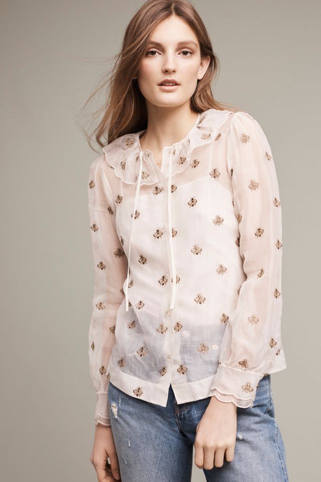 Buzzing Silk Top #1