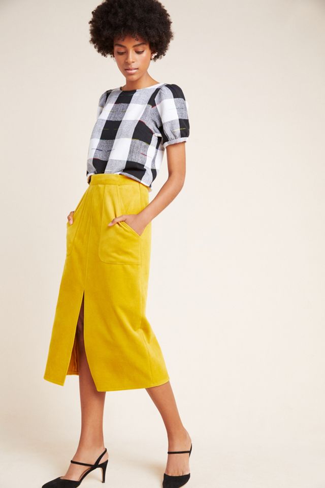 Gingham Puff-Sleeved Blouse #4