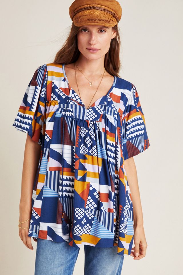 Ventura Abstract Blouse #3