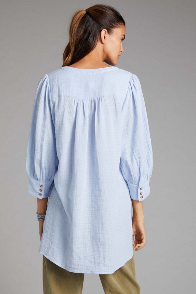 Gauzy Tunic Buttondown #2