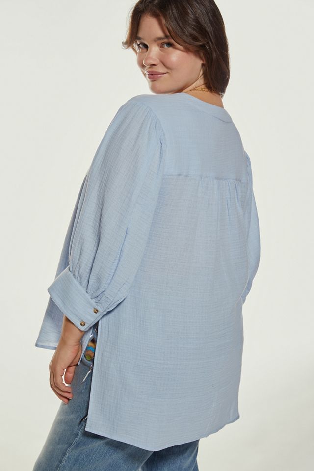 Gauzy Tunic Buttondown #4