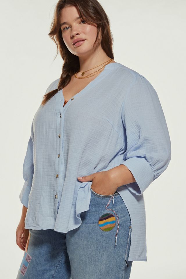 Gauzy Tunic Buttondown #5
