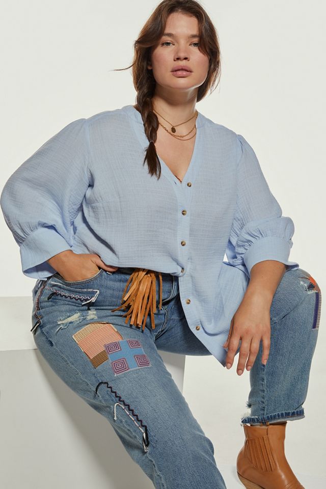 Gauzy Tunic Buttondown #3