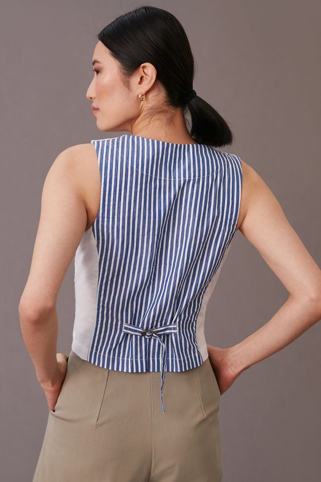 Seamed Stripe Vest #2