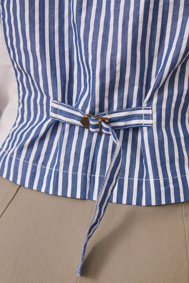 Seamed Stripe Vest #3