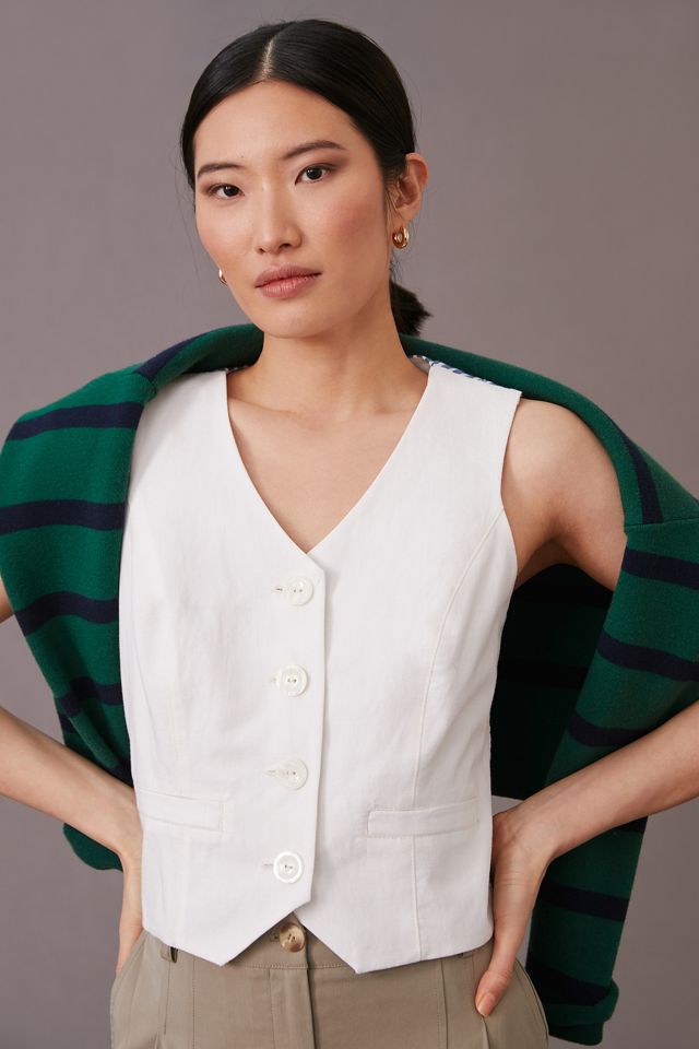 Seamed Stripe Vest #1
