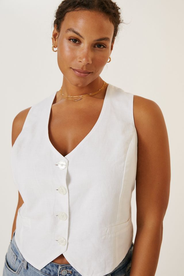 Seamed Stripe Vest #5