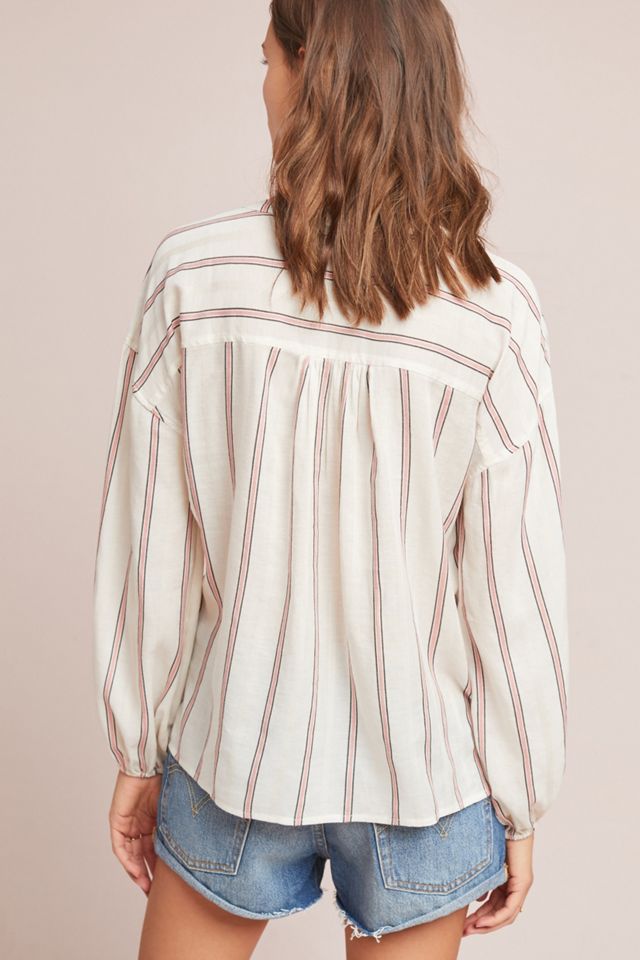 Splendid Striped Peasant Top #2