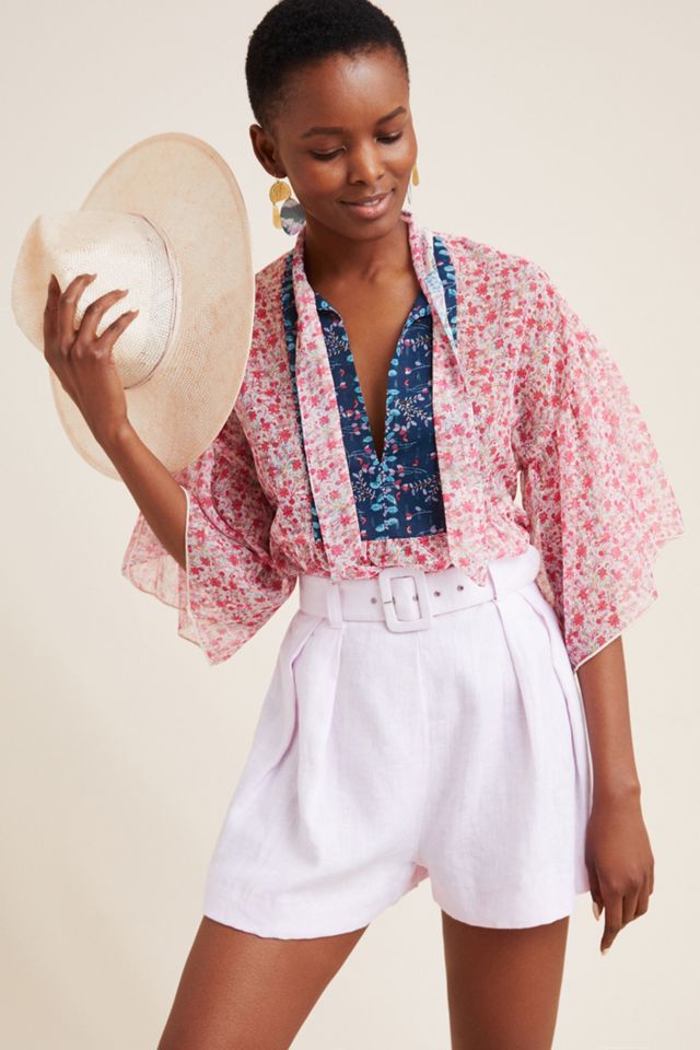 Alayna Sheer Babydoll Blouse | Anthropologie