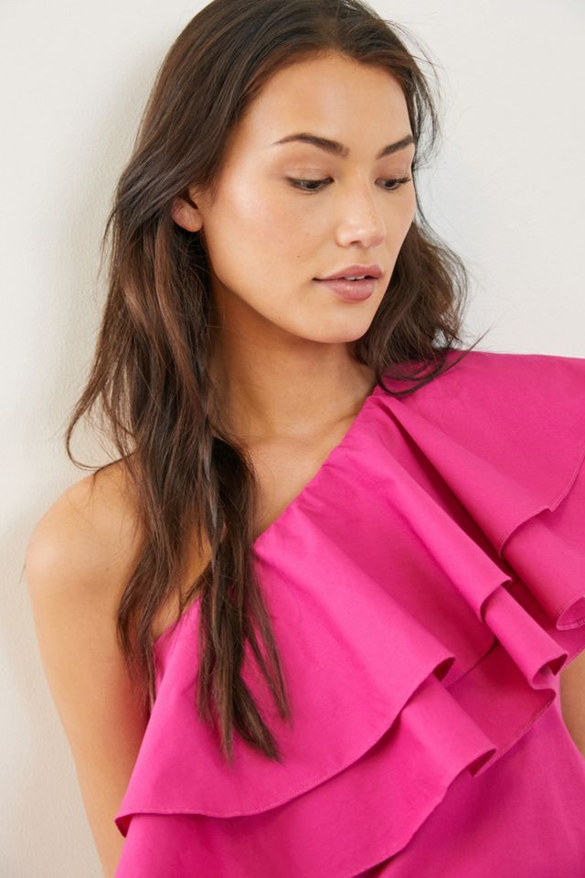 Penelope Ruffled One-Shoulder Blouse #2