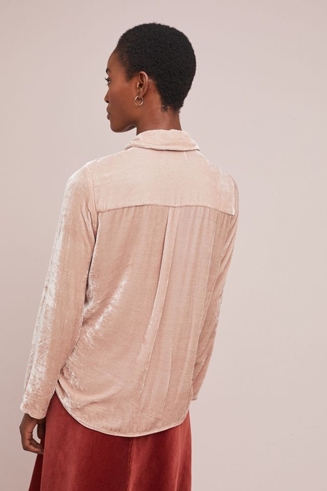 Jensine Velvet Buttondown #1