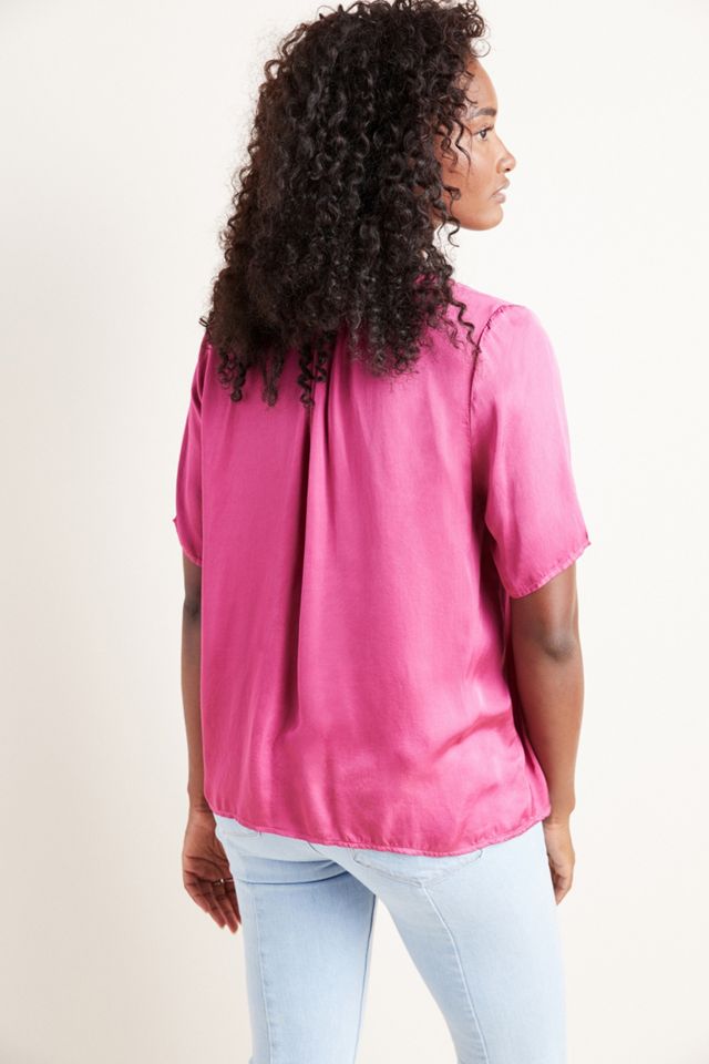 Tita Satin Scoop Neck Tee #1