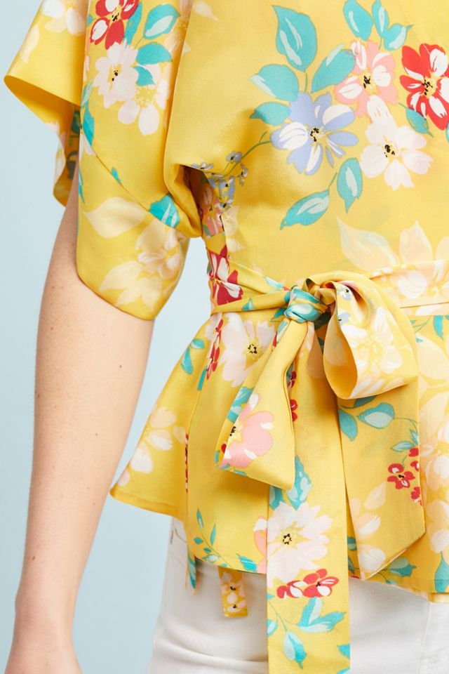 Yumi Kim Floral Wrap Blouse #1