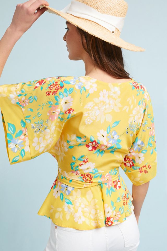 Yumi Kim Floral Wrap Blouse #2