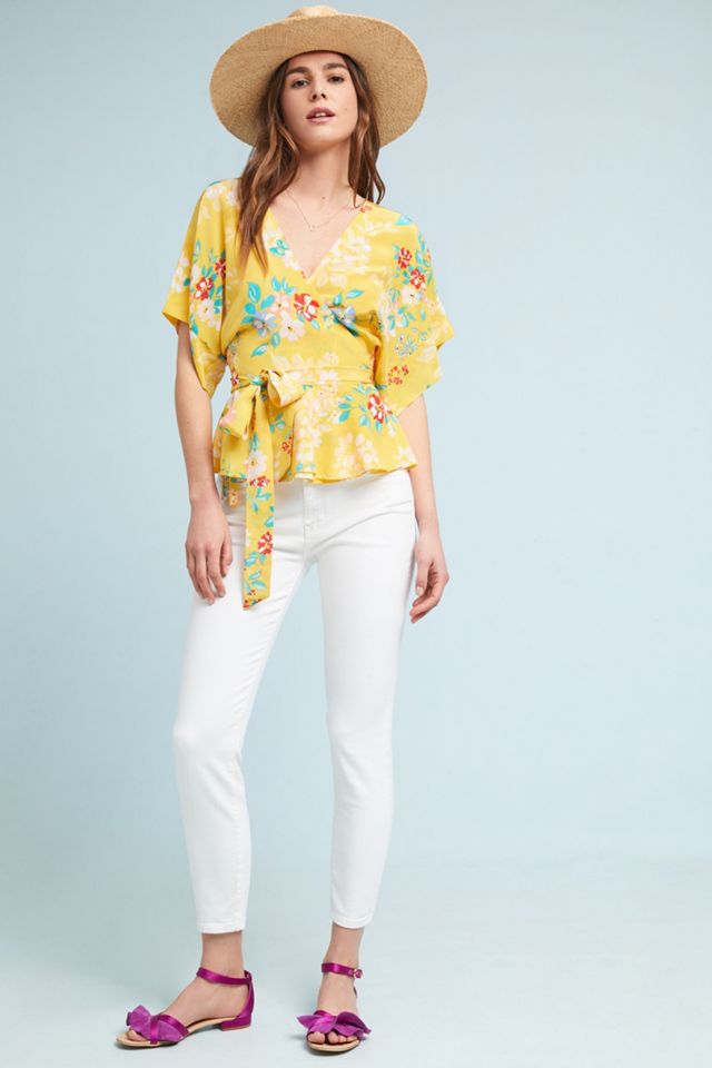 Yumi Kim Floral Wrap Blouse #3