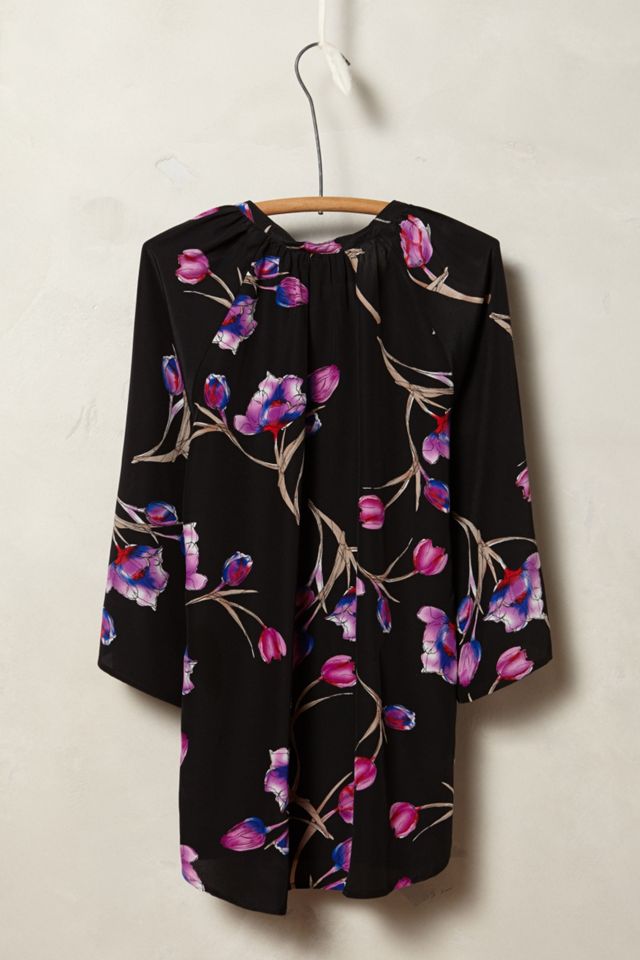 Darkflower Silk Henley #1