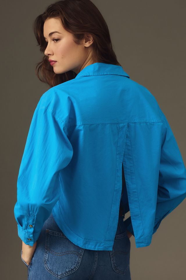 By Anthropologie Back-Slit Buttondown Shirt #1