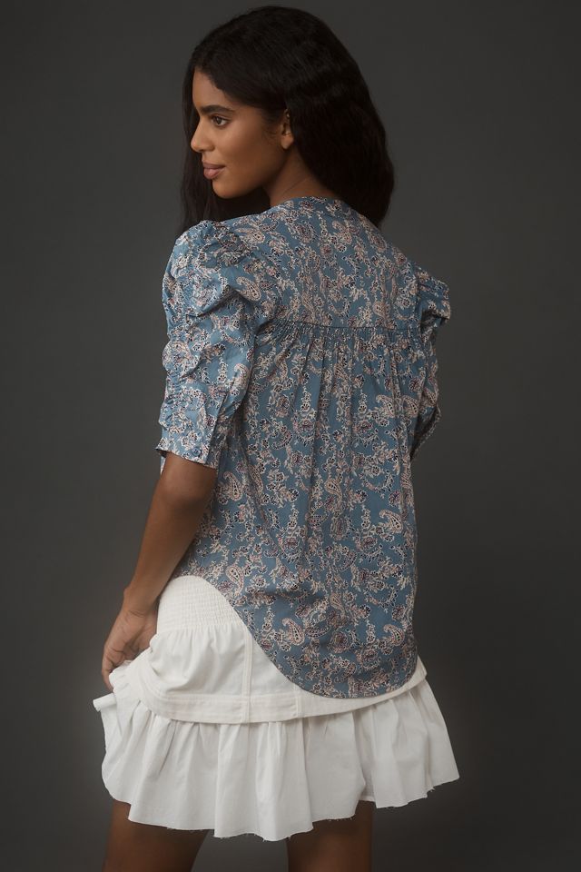 Bishop + Young Rachel Ruched-Sleeve Blouse #1