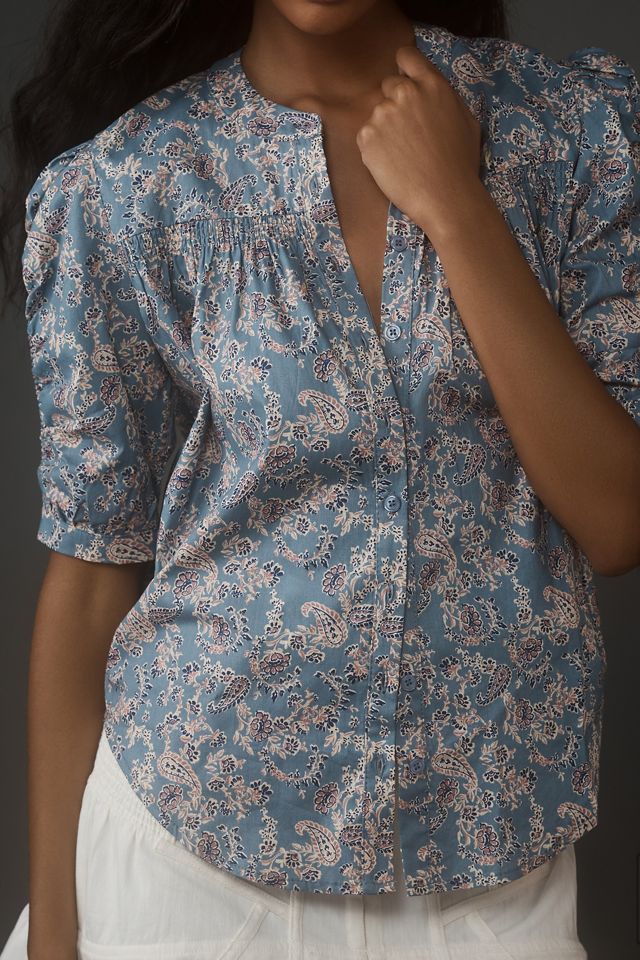 Bishop + Young Rachel Ruched-Sleeve Blouse #3