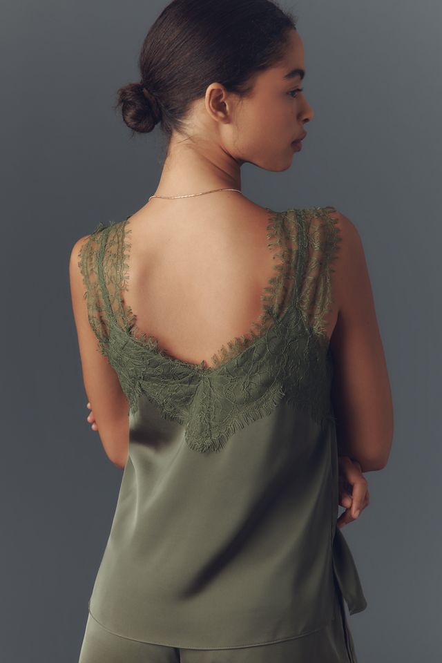 Bishop + Young Lace-Trim Bias Tank #1