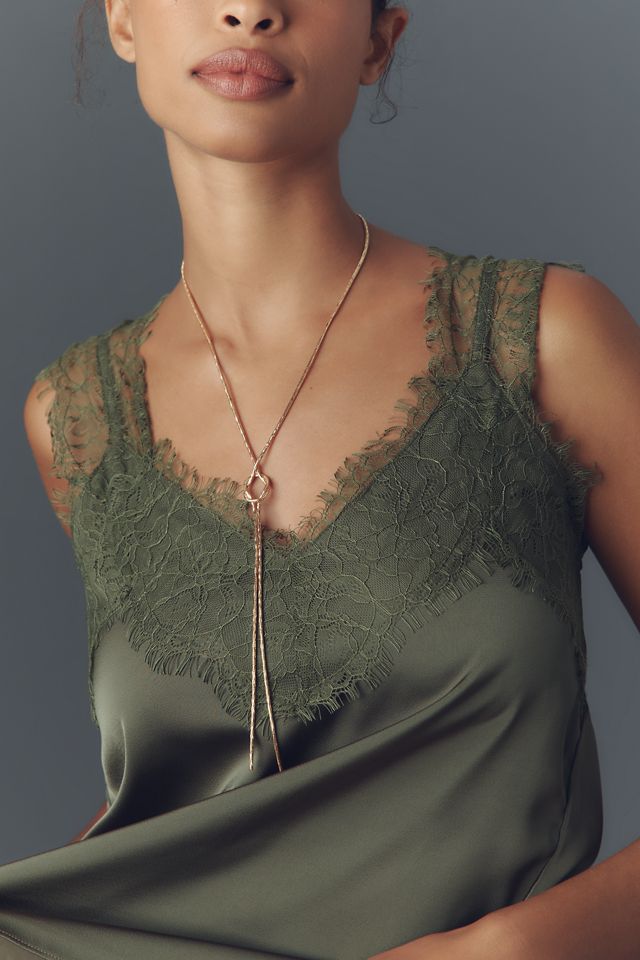 Bishop + Young Lace-Trim Bias Tank #2