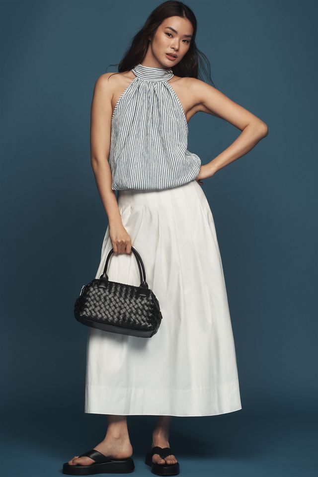 Bishop + Young High-Neck Sleeveless Wrap-Tie Blouse #2