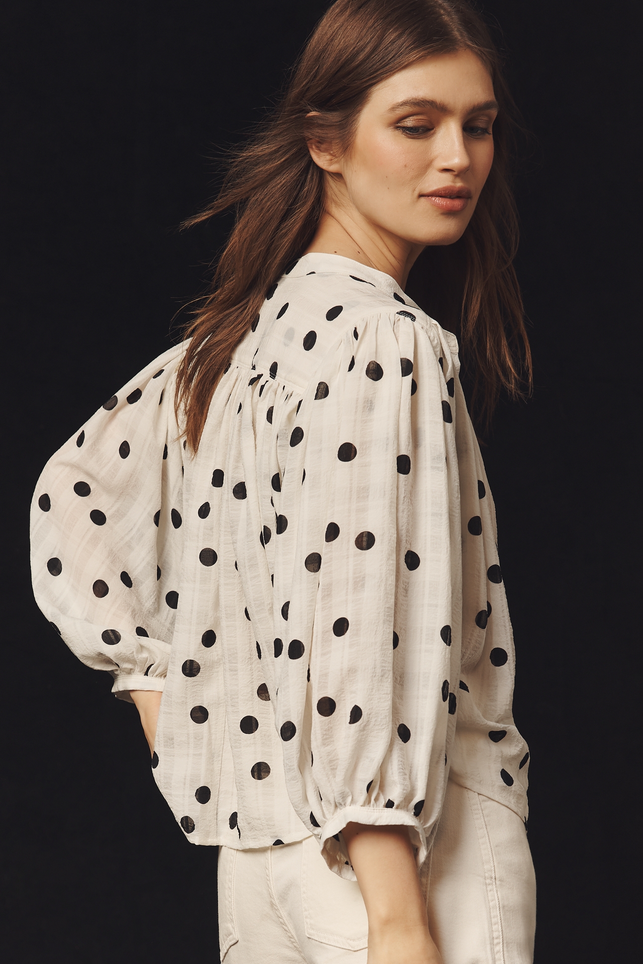 Bishop + Young Polka Dot Blouse