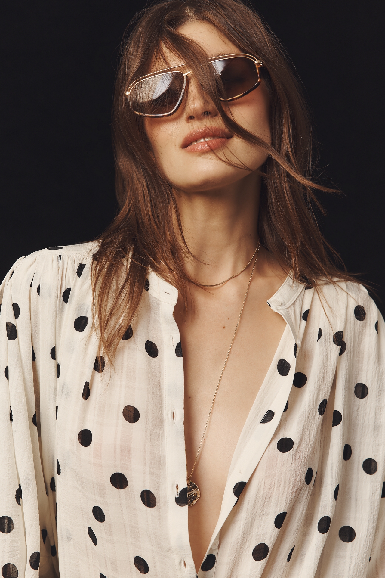 Bishop + Young Polka Dot Blouse