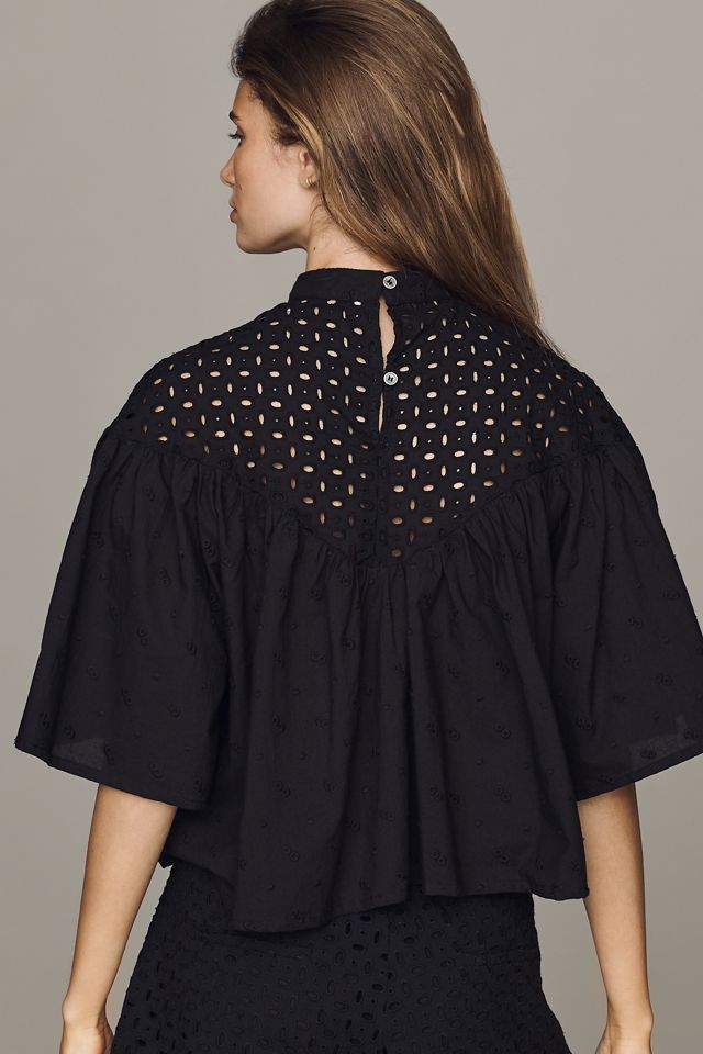 Bishop + Young Willow Cotton Eyelet Top #1