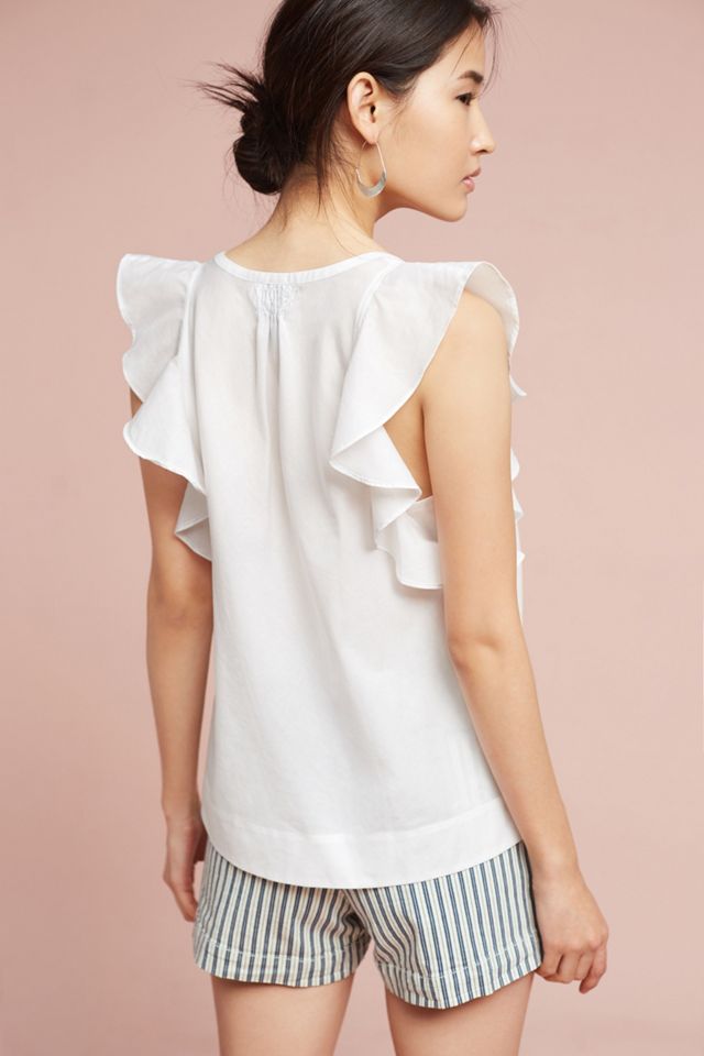Ruffled Poplin Blouse #2