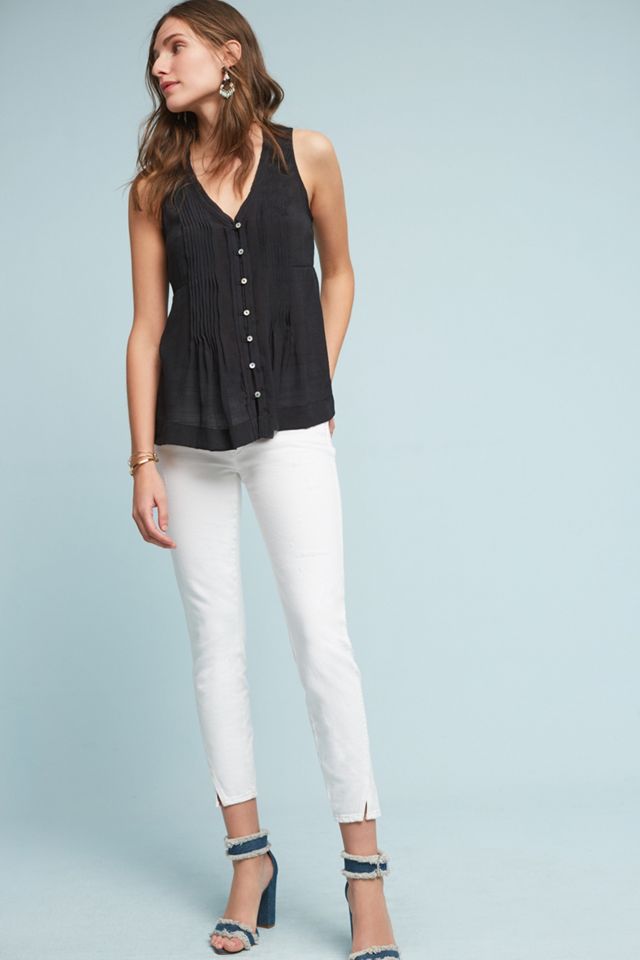 Pintucked Sleeveless Blouse #2