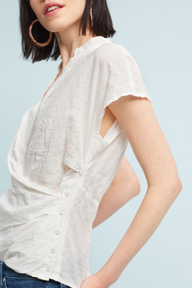 Poplin Wrap Top #1