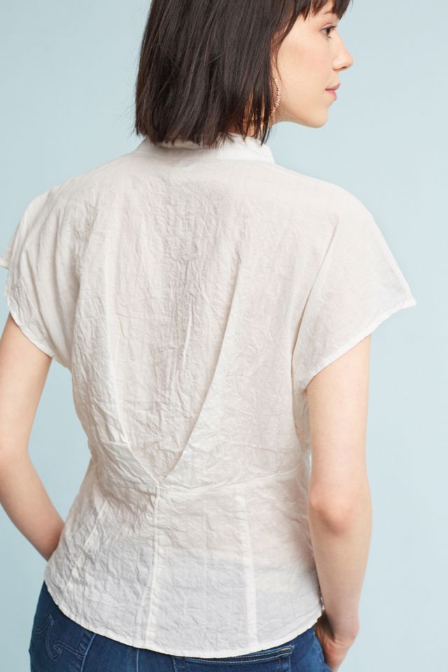 Poplin Wrap Top #2