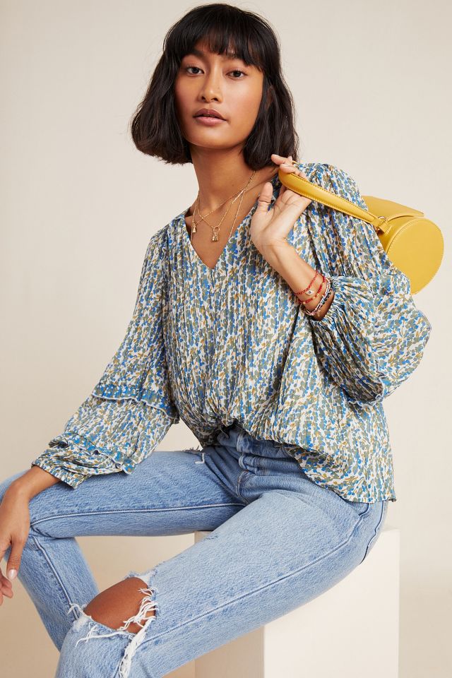 Anthropologie best sale peasant top