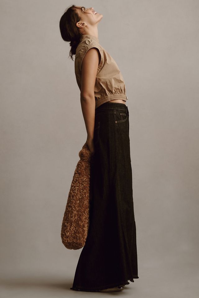 By Anthropologie Short-Sleeve Drawstring Popover Top #3