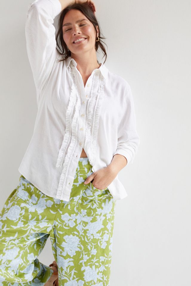 Pilcro Ruffled Buttondown #4