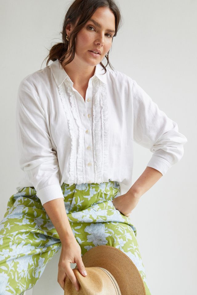 Pilcro Ruffled Buttondown #3