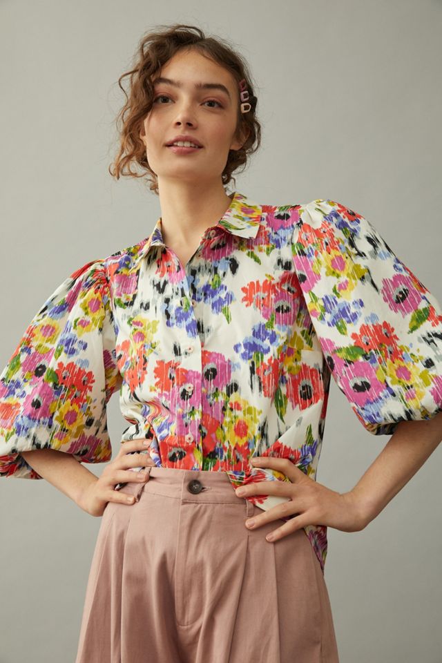 Maeve Rachael Floral Buttondown #1
