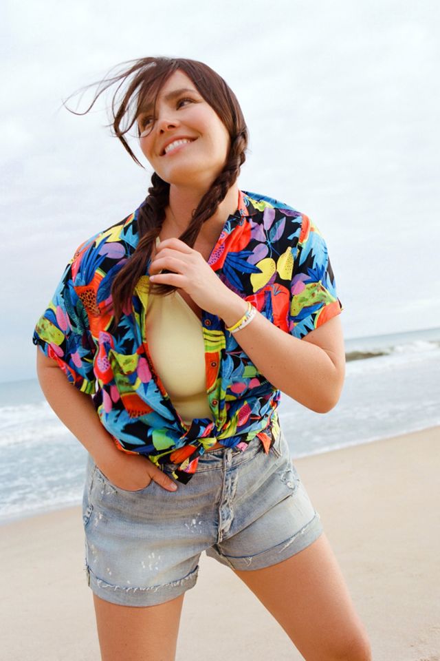 Orane Sigal Print Surf Shirt #4