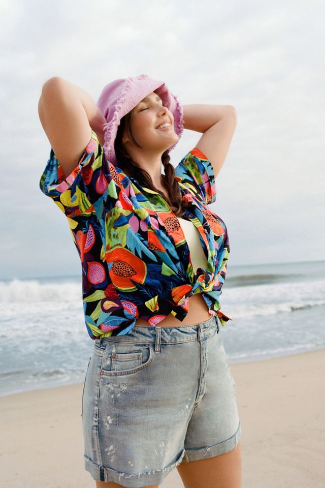 Orane Sigal Print Surf Shirt #5