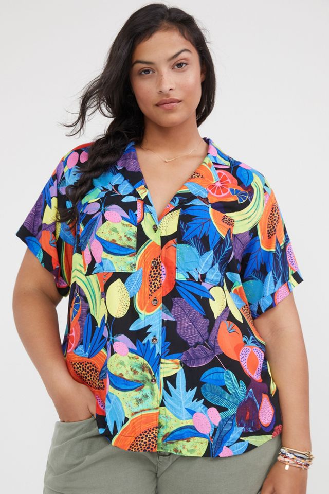 Orane Sigal Print Surf Shirt #7