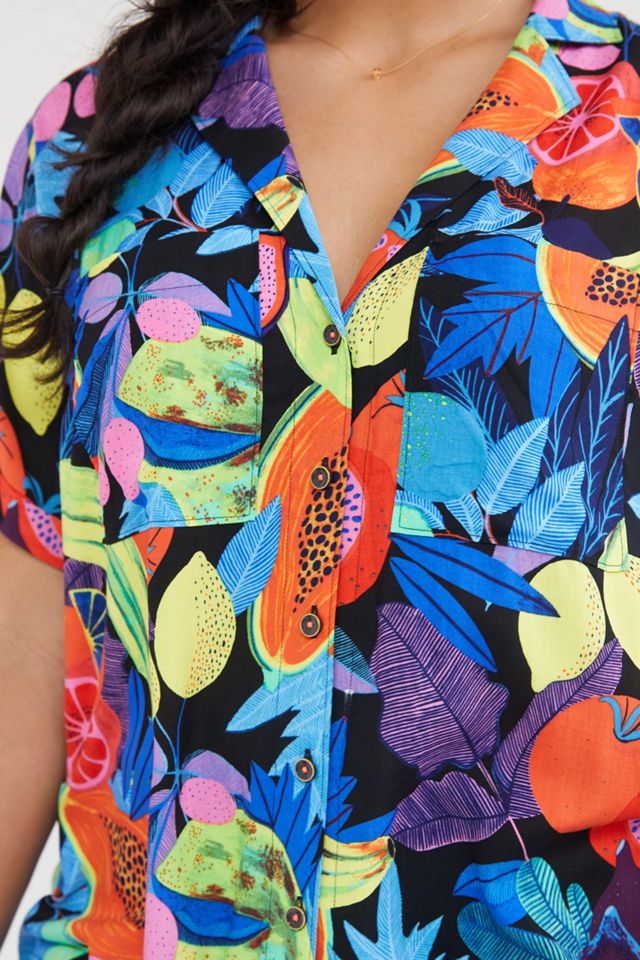 Orane Sigal Print Surf Shirt #8