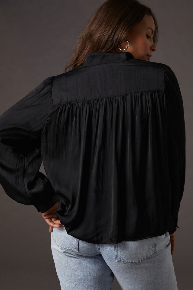 By Anthropologie Relaxed Shimmer Blouse #7